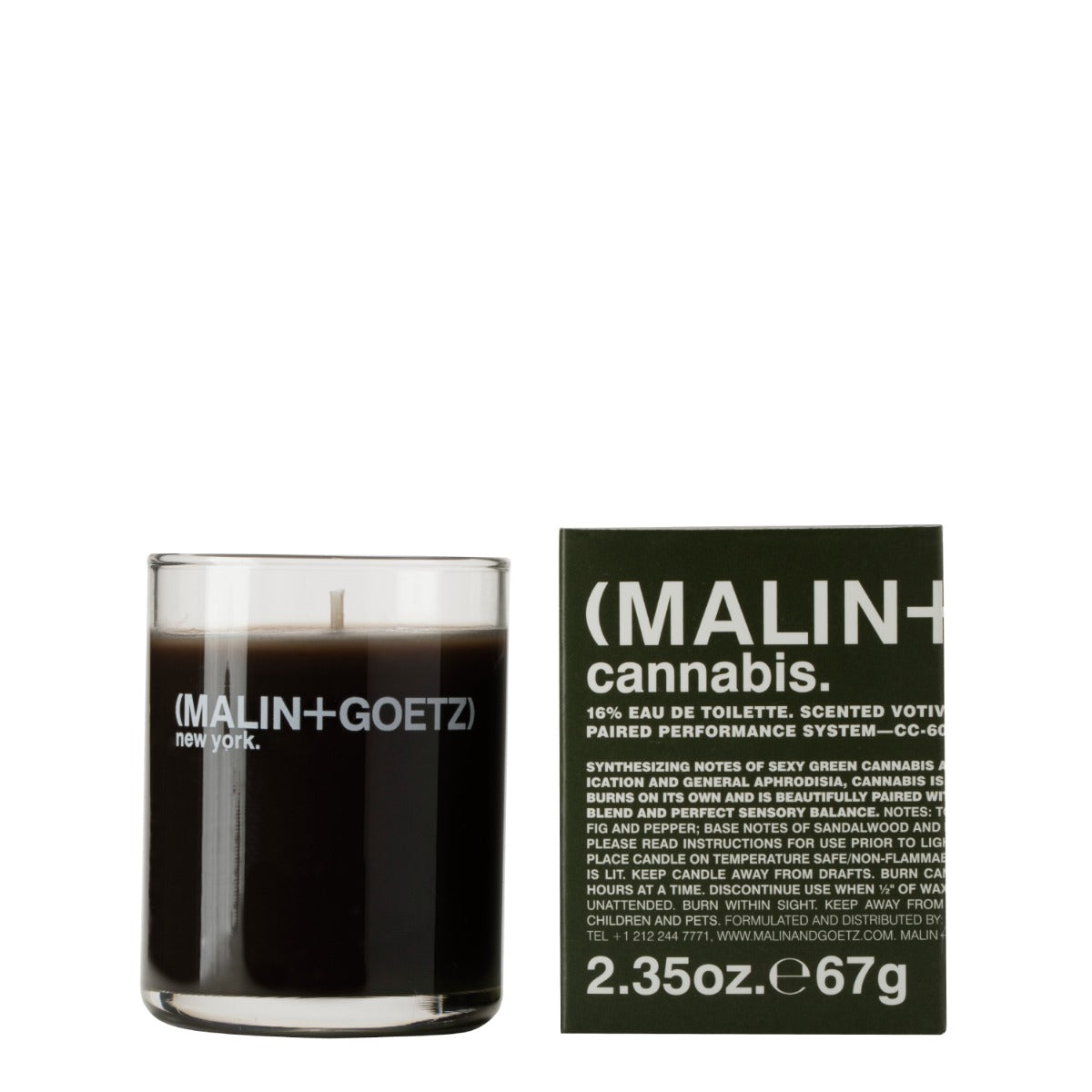 マリン&ゴッツ(MALIN＆GOETZ) キャンドル 67g Cannabis Votive 2 35Oz E67G - MALIN+GOETZ