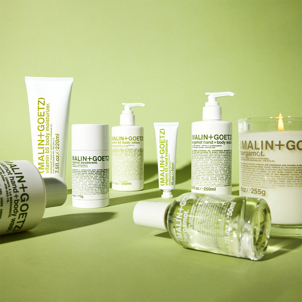 bergamot hand+body wash.