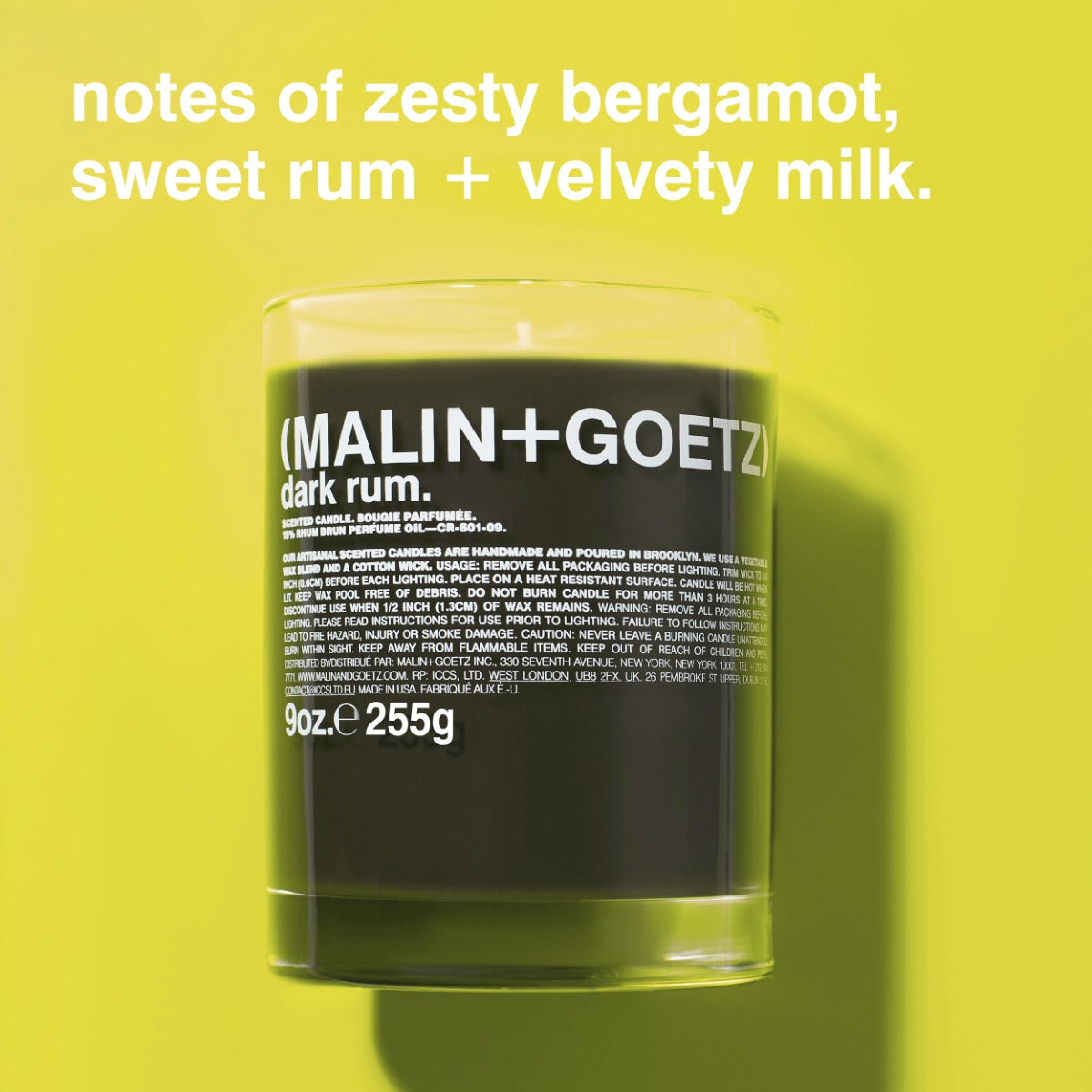 Dark Rum Candle - MALIN+GOETZ