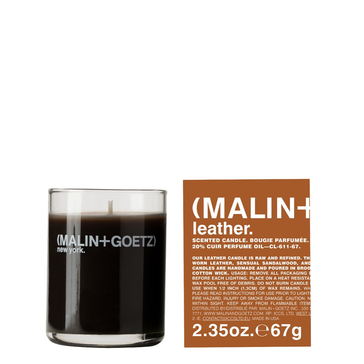 leather votive. - 2.35 oz.