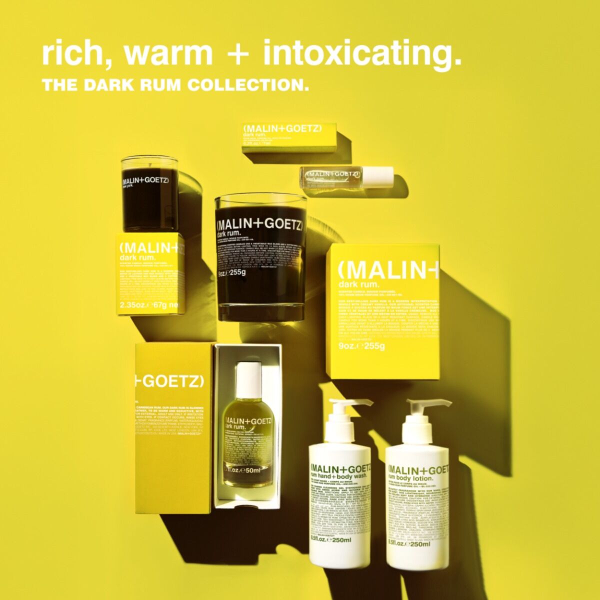Rum Body Lotion | Rum Scented Hydrating Body Lotion | (MALIN+GOETZ)