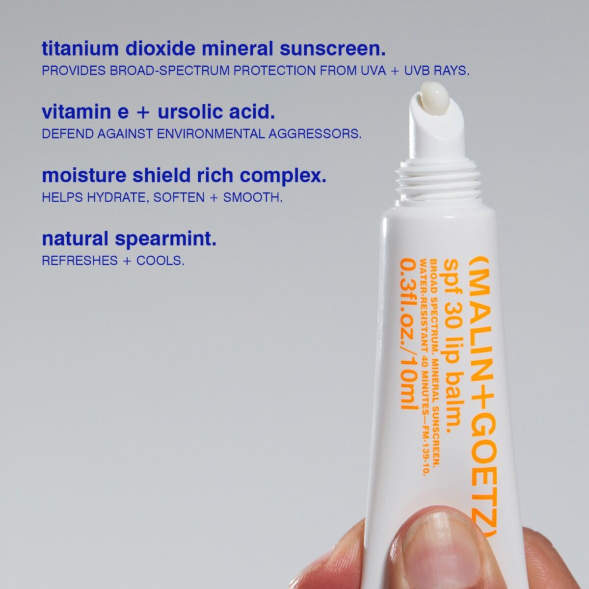 spf 30 lip balm. | (MALIN+GOETZ)